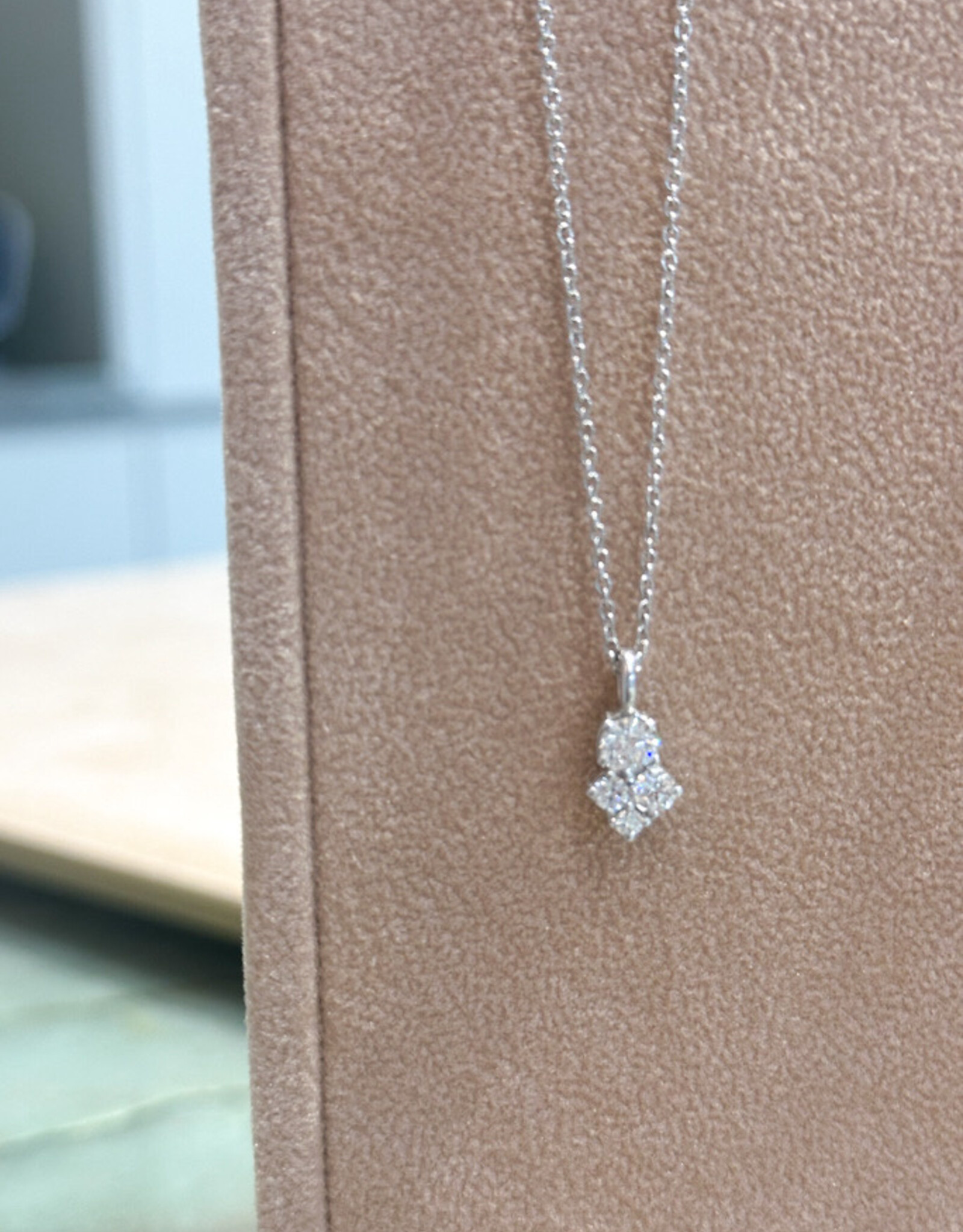 Atelier Maison Bloom halsketting | 18K wit goud