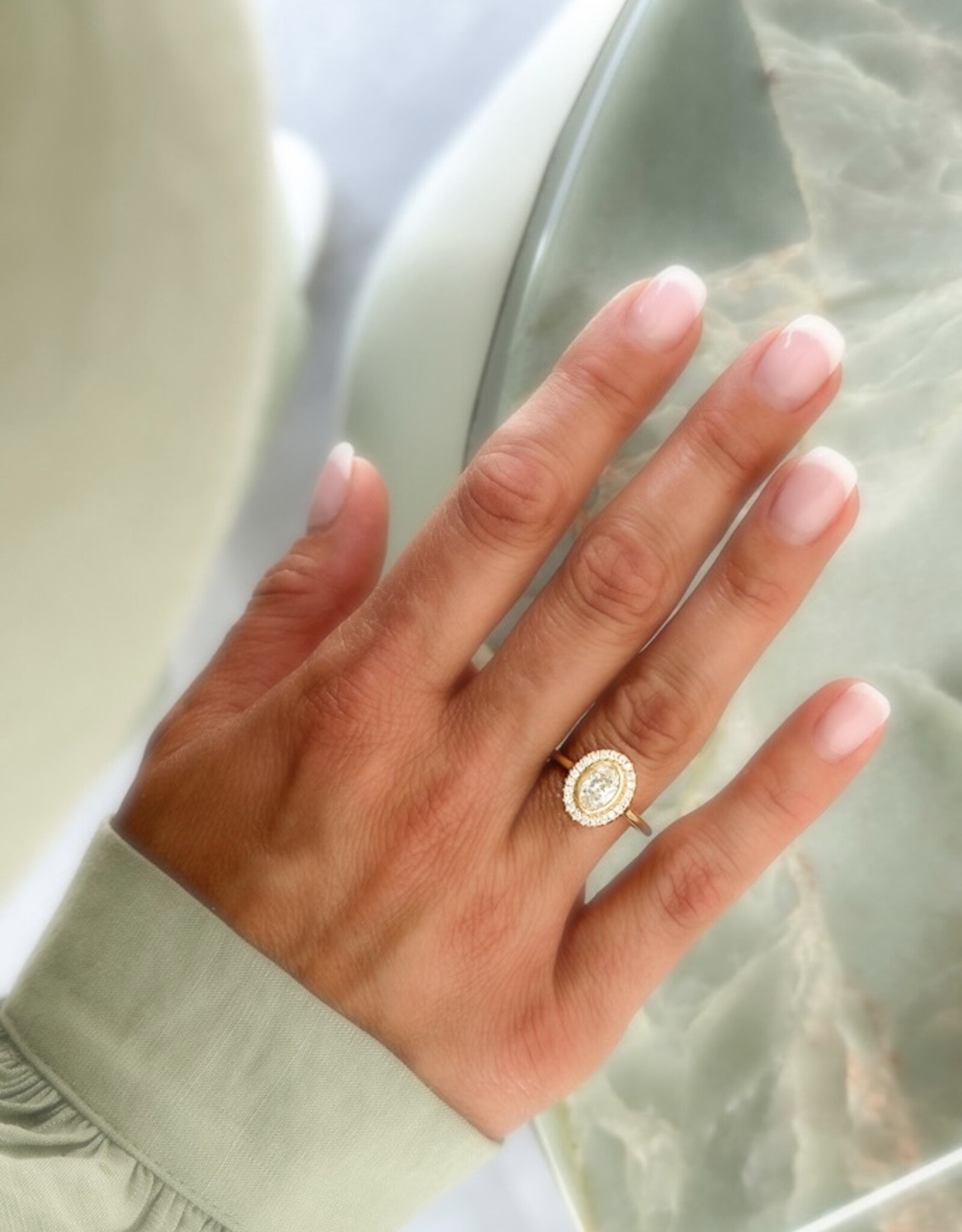 Atelier Maison Wanderlust  - asse ring - kleursteen en diamant