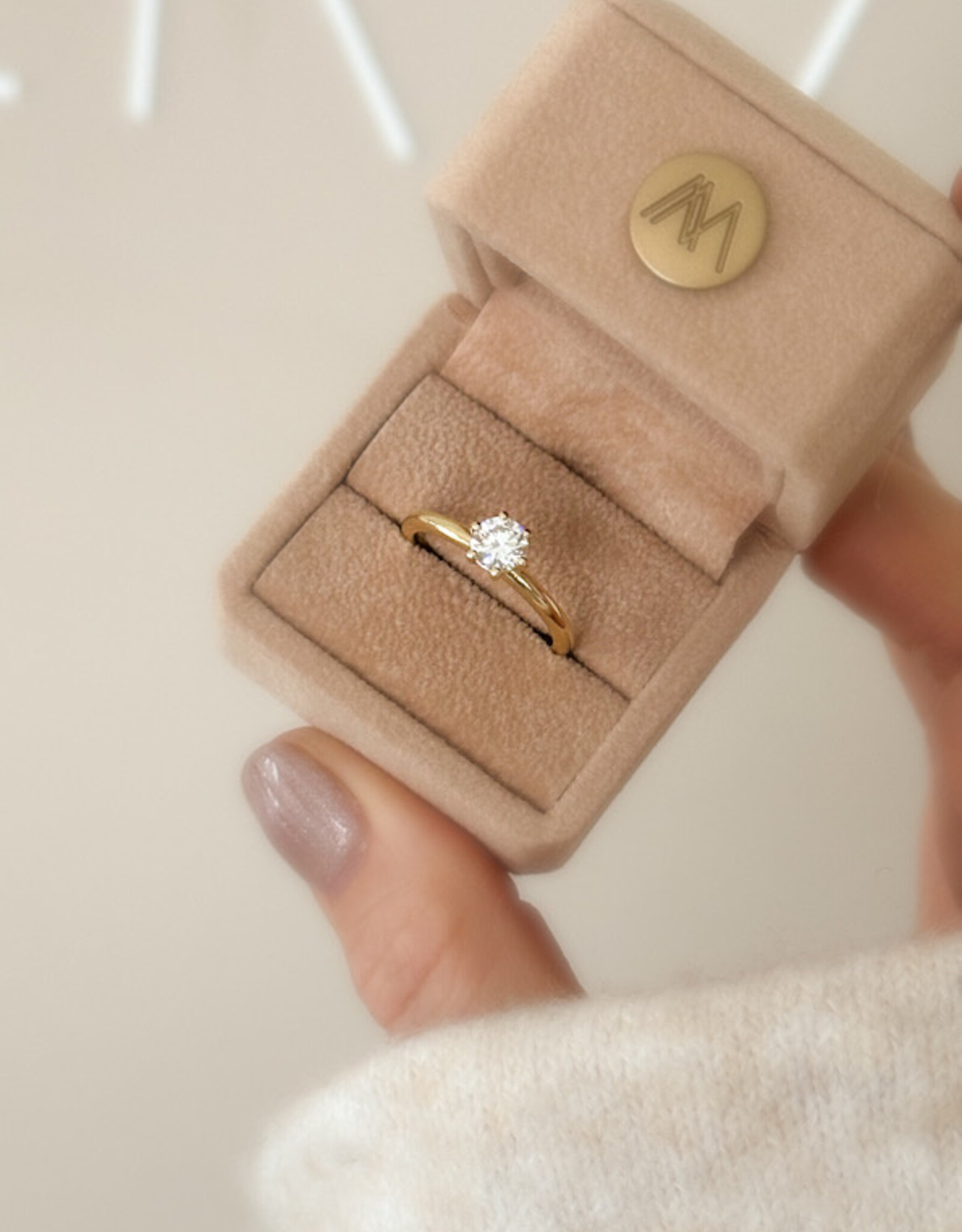 Atelier Maison The Big Promise ring | kleine diamant | vanaf