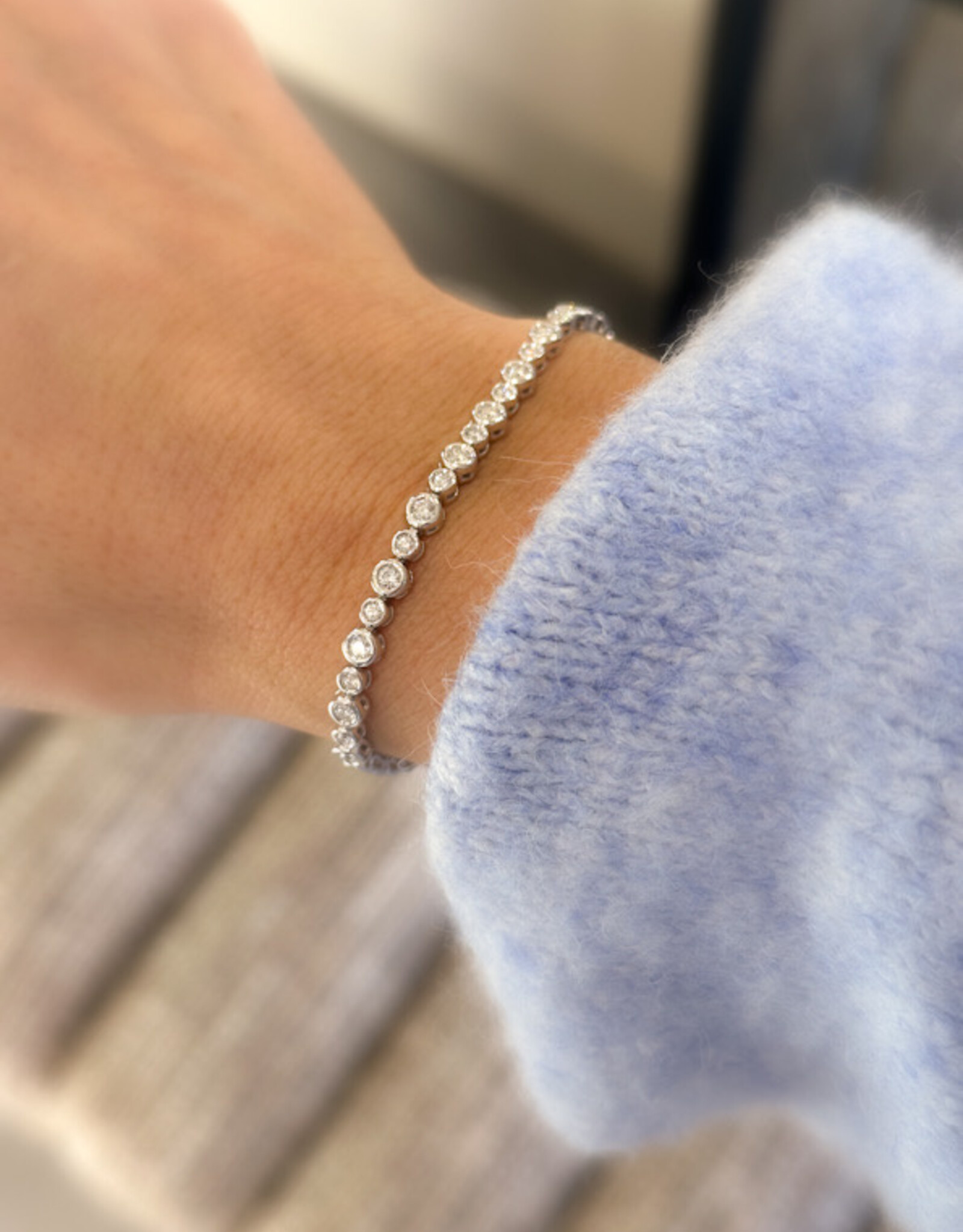 Atelier Maison 'Love-Game' Tennis Bracelet - diamant