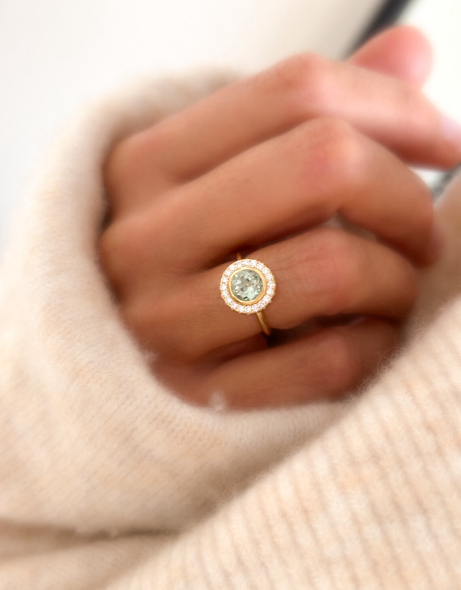 Atelier Maison Sum of Love - asse ring  - kleursteen en diamant