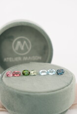 Atelier Maison Wanderlust - oorbellen - kleursteen en diamant