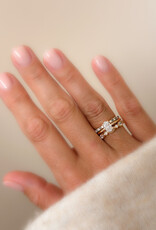 Atelier Maison The Colorful ring met witte en kleurdiamanten