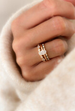 Atelier Maison The Colorful ring met witte en kleurdiamanten