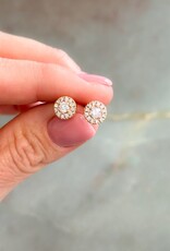 Atelier Maison Sum Of Love oorbellen - 18 kataat rosé goud