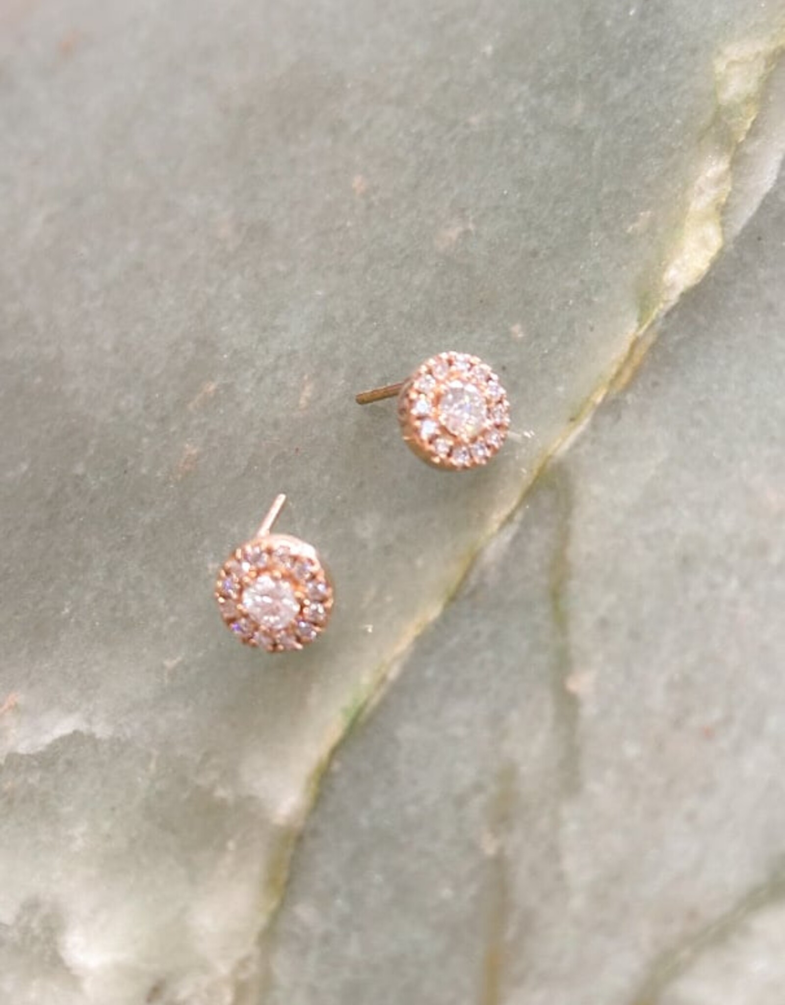 Atelier Maison Sum Of Love oorbellen - 18 kataat rosé goud