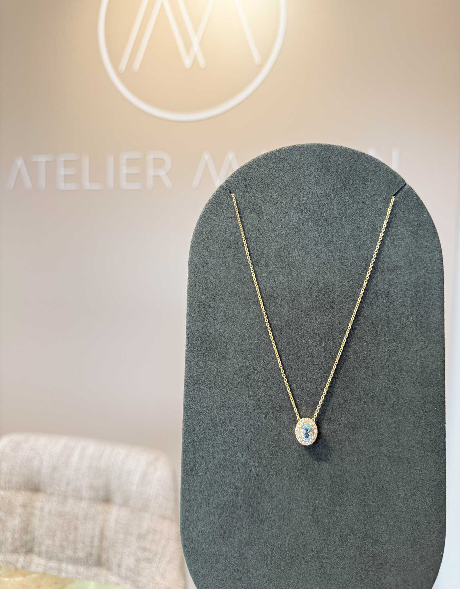Atelier Maison The Entourage | aquamarijn 6x4mm en LGD