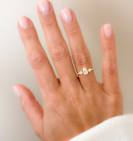 Atelier Maison Fall Feelings ring |  mt54 | gehamerde ringband