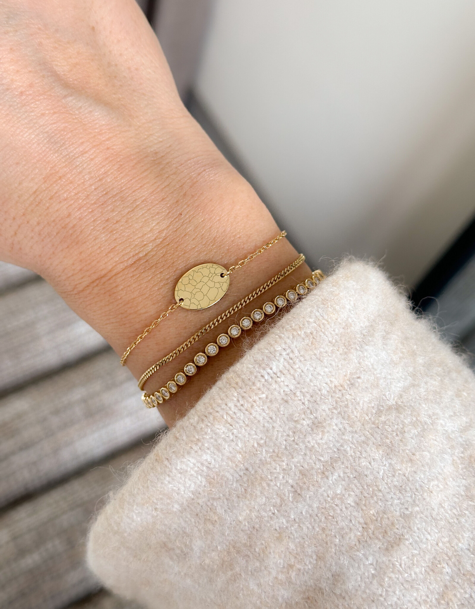 Atelier Maison The Fine Bracelet | ovaal