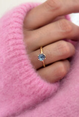 Atelier Maison The Big Promise ring met topaas