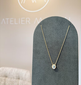Atelier Maison Entourage  hanger | kleursteen en diamanten