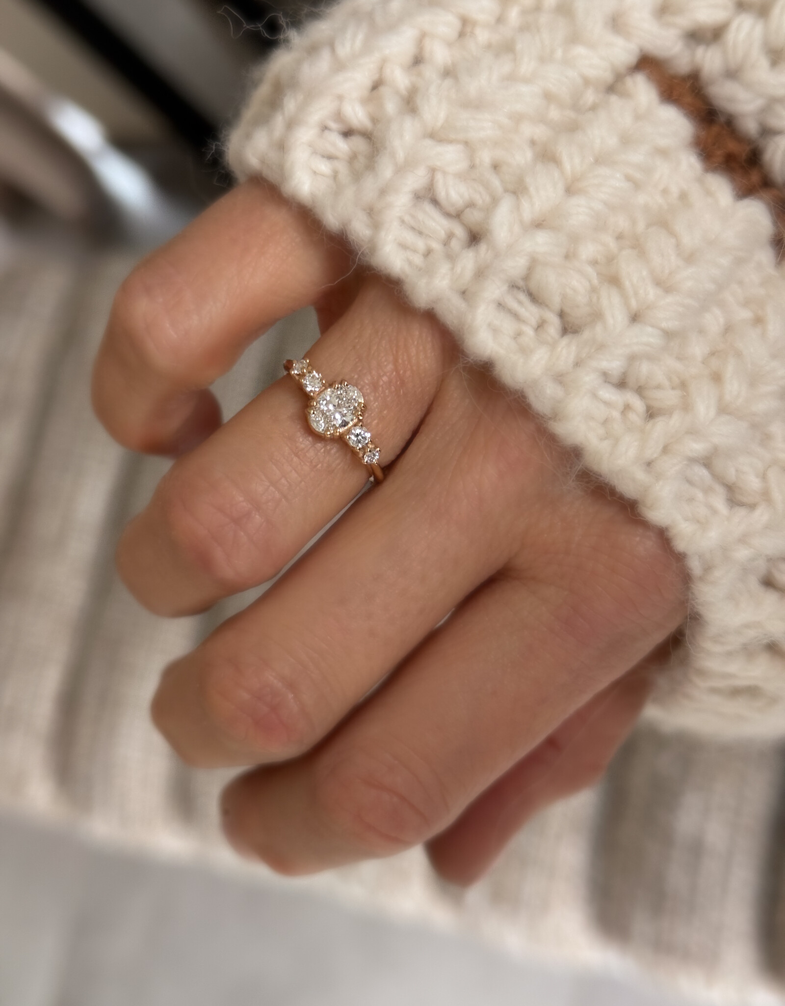 Atelier Maison The Proposal ring |18K rosé goud