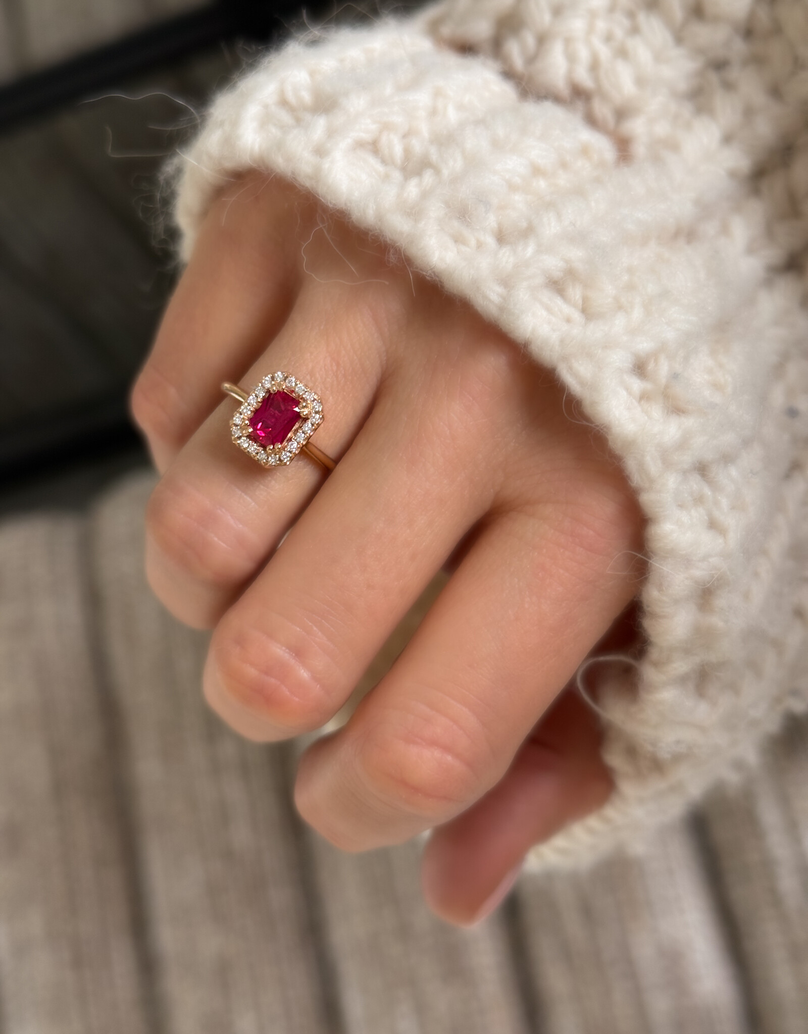 Atelier Maison Good Mood  ring | kleursteen en diamanten