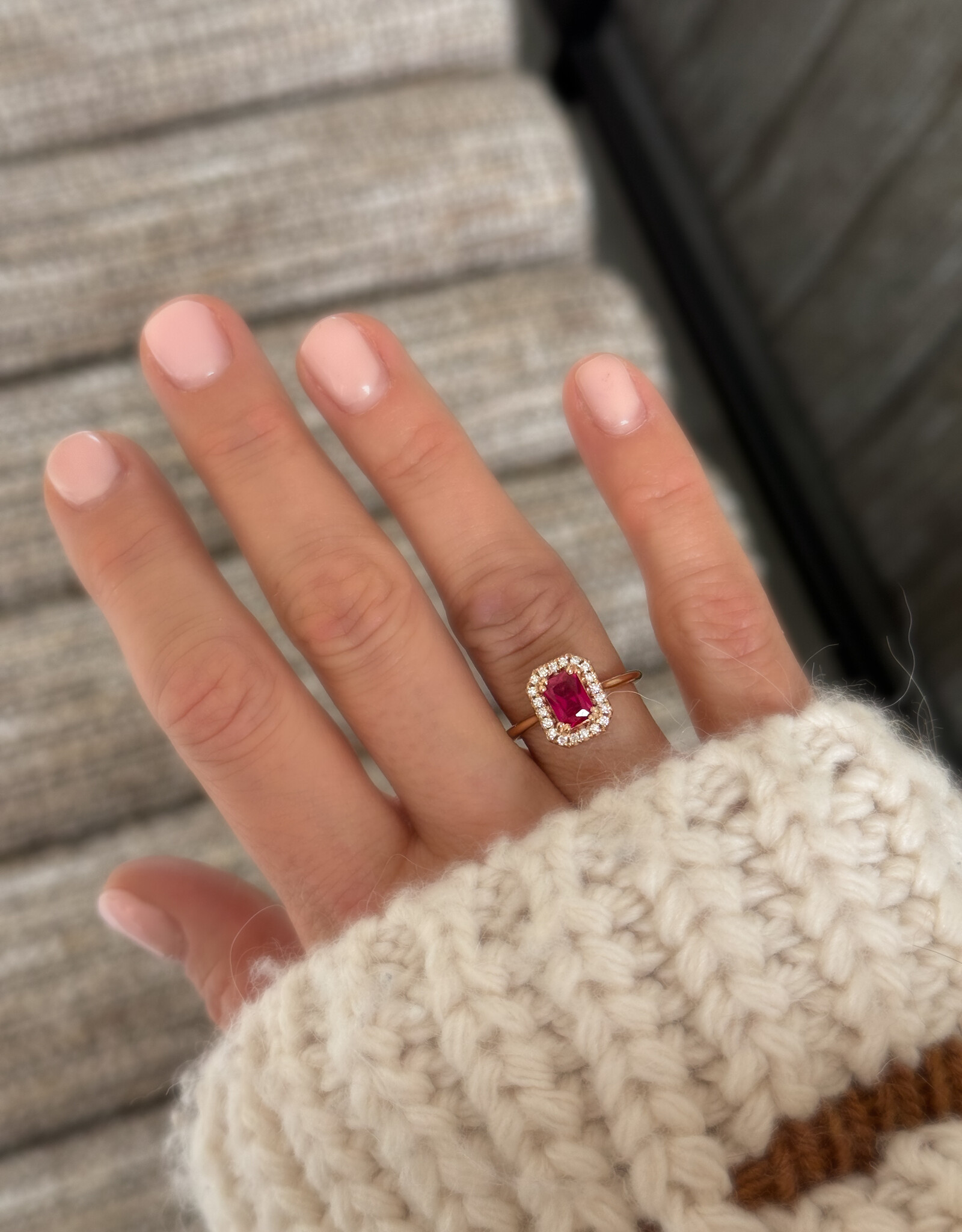 Atelier Maison Good Mood  ring | kleursteen en diamanten