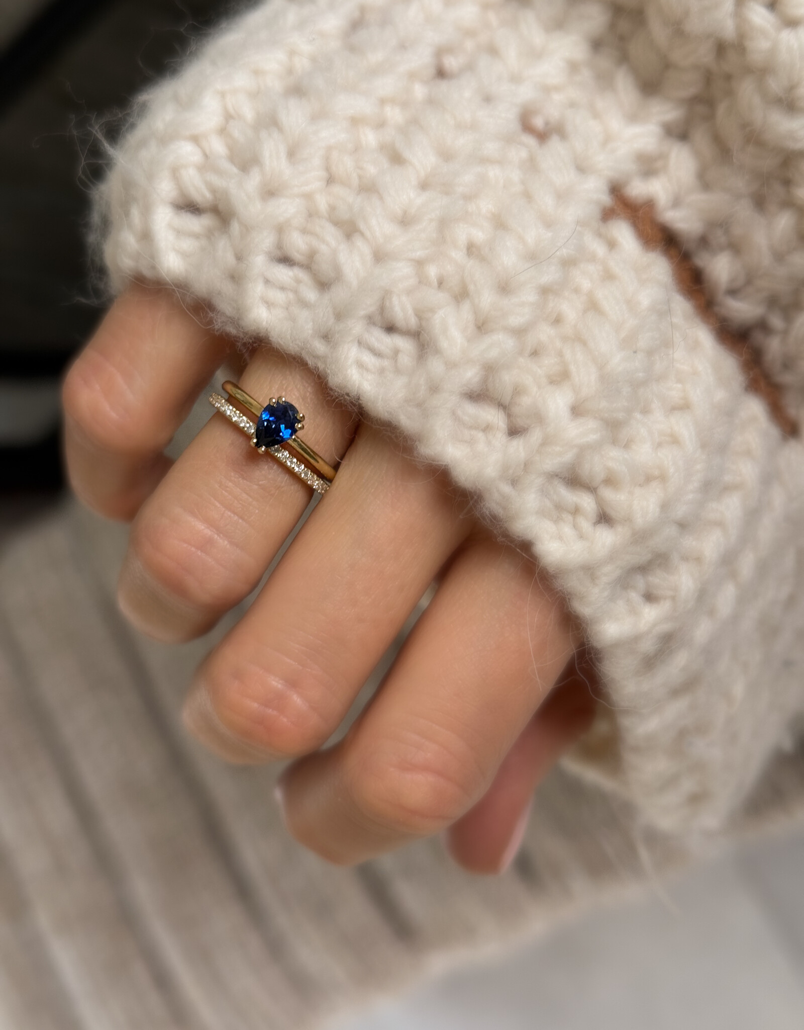 Atelier Maison The Happy Tear ring | kleursteen