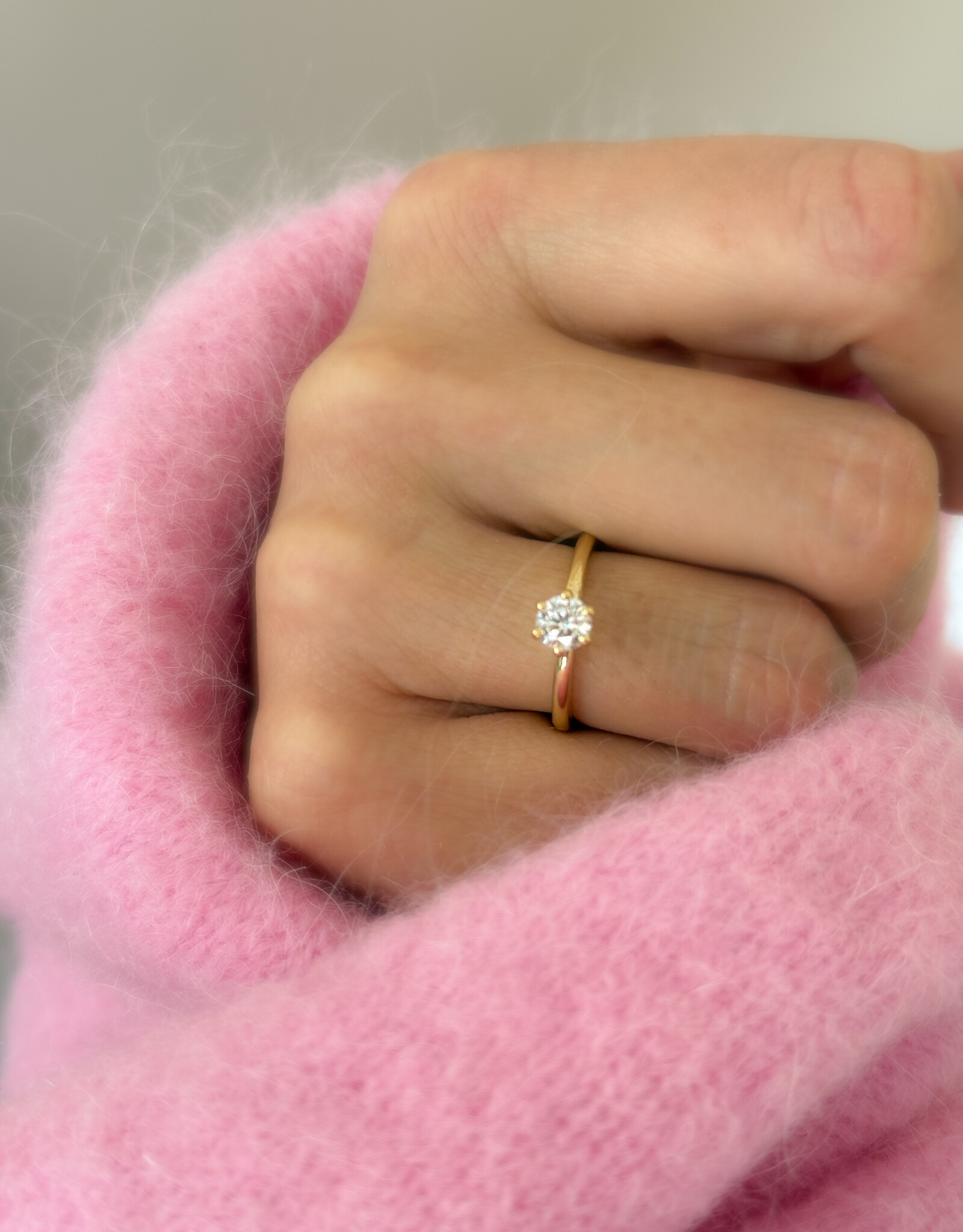 Atelier Maison The Big Promise ring | kleine diamant | vanaf