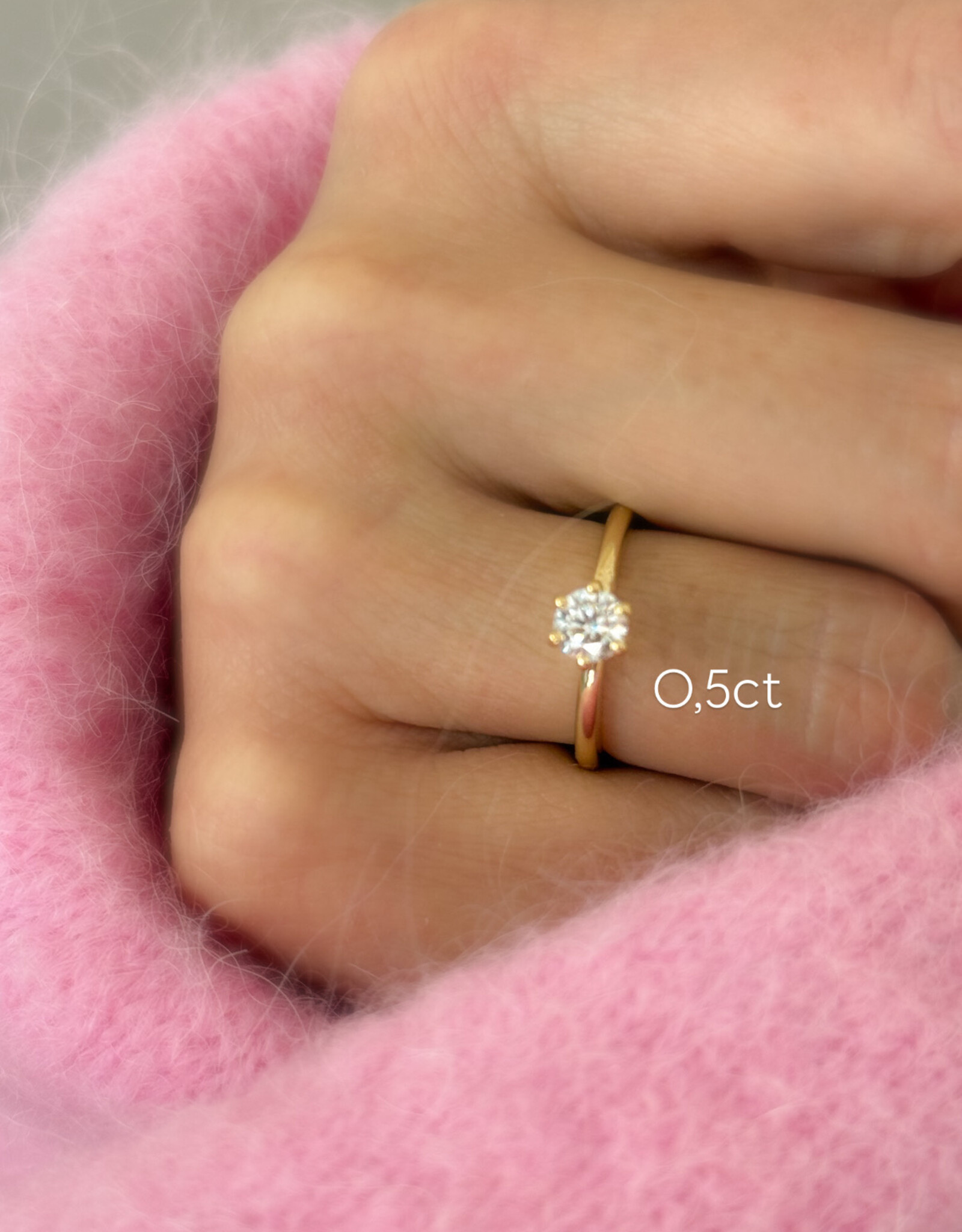 Atelier Maison The Big Promise ring | kleine diamant | vanaf