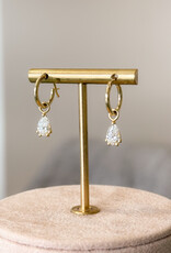 Atelier Maison The Happy Tear oorringen | 18K geel goud