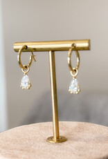 Atelier Maison The Happy Tear oorringen | 18K geel goud