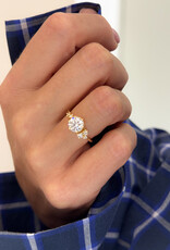 Atelier Maison Dazzling ring | mt52 | 18K geel goud