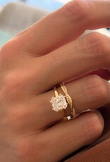 Atelier Maison The Sugar Cube  ring | mt 52 | 18K geel goud