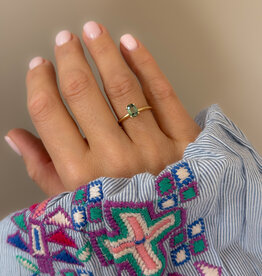 Atelier Maison Perfectly Splendid ring met groene safier