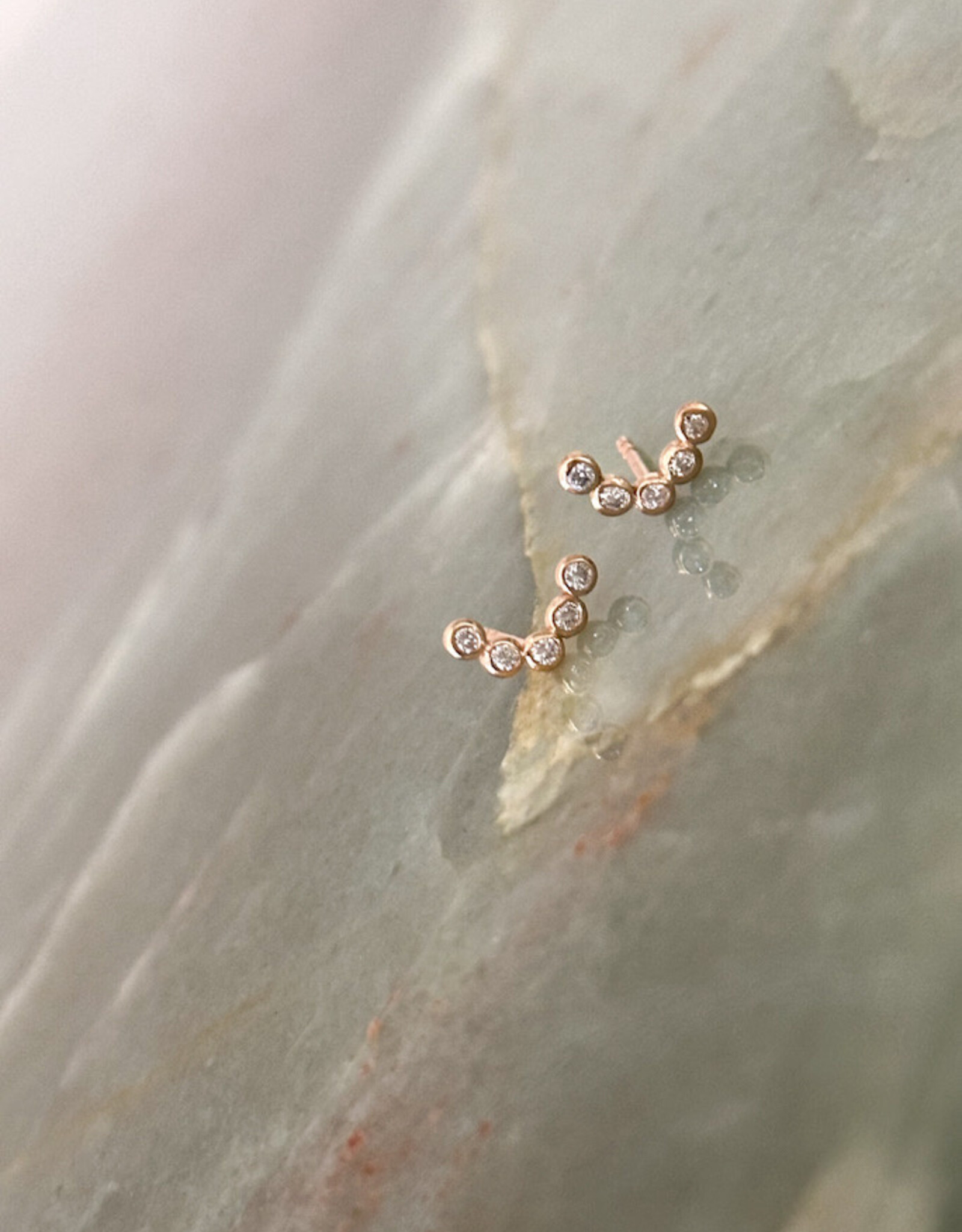 Atelier Maison Wedding Bells oorbellen | 18K rosé goud