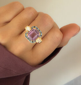 Atelier Maison Uniek stuk | Mt56 | amethist, saffier en LGD