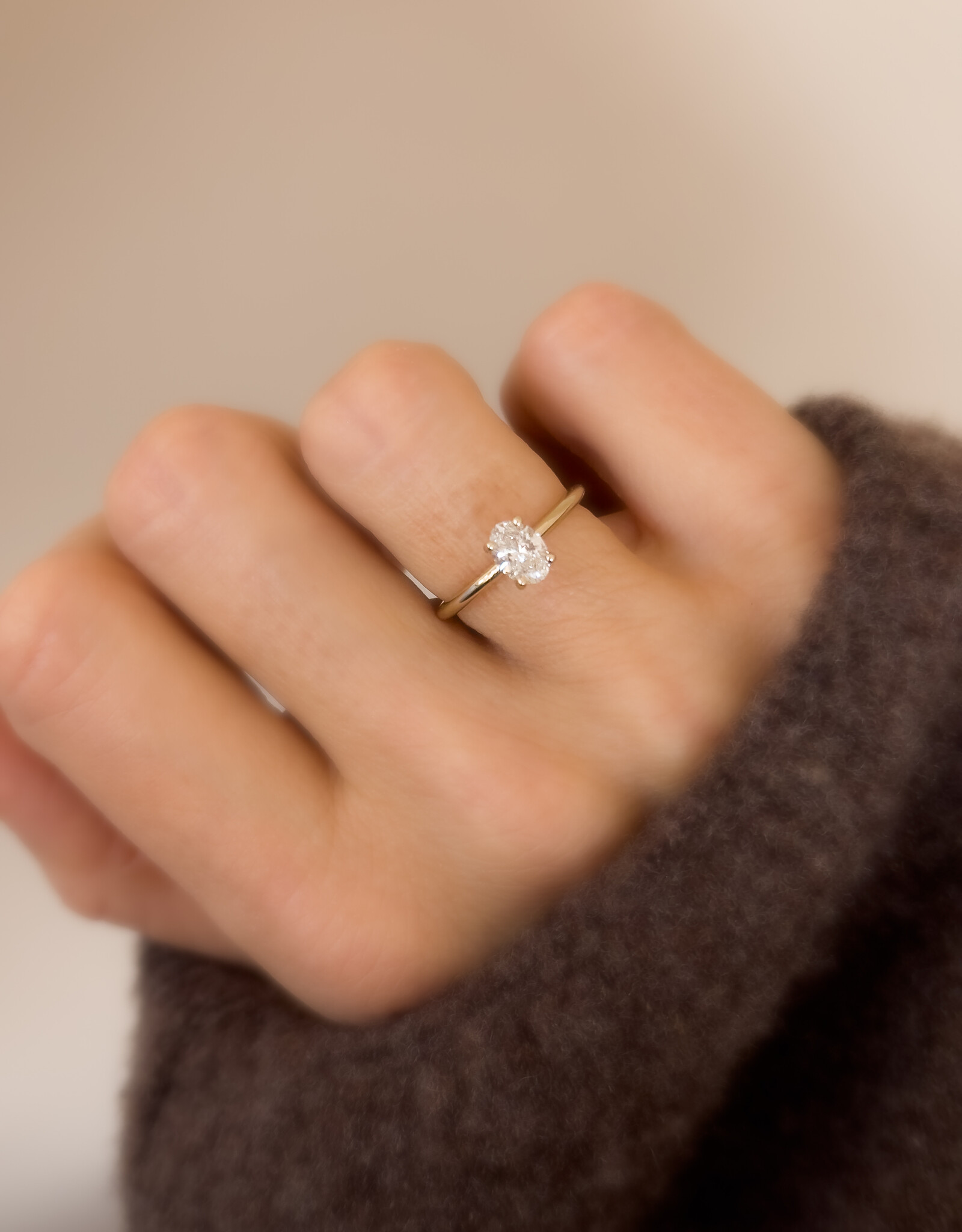 Atelier Maison Perfectly Splendid ring | mt51| 18K champagne wit goud