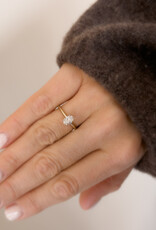 Atelier Maison Perfectly Splendid ring | mt51| 18K champagne wit goud