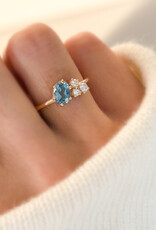 Atelier Maison Seize the day ring | kleursteen en diamanten