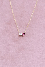 Atelier Maison 18K geel goud  | LGD en framboosgranaat