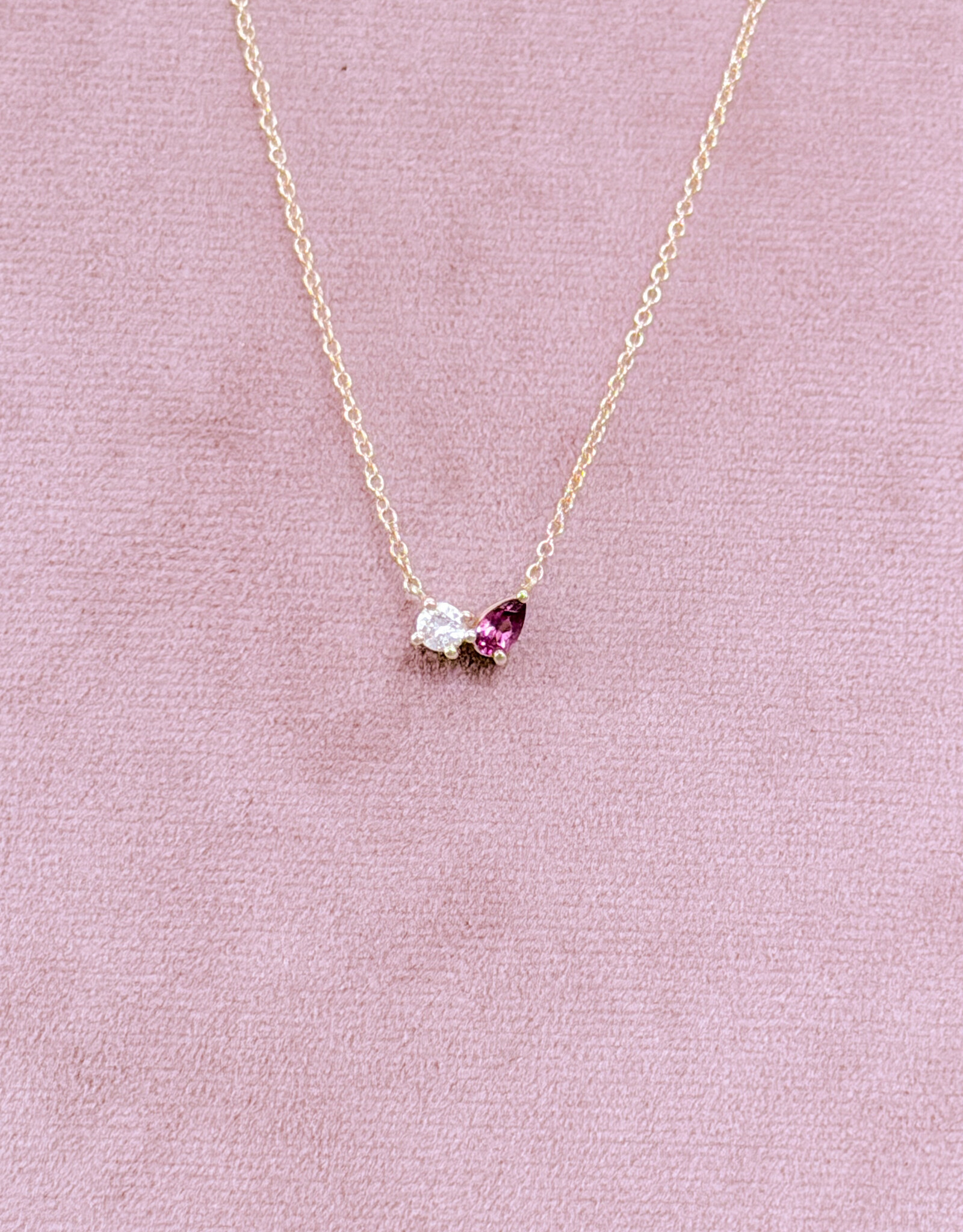 Atelier Maison 18K geel goud  | LGD en framboosgranaat