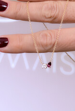 Atelier Maison 18K geel goud  | LGD en framboosgranaat