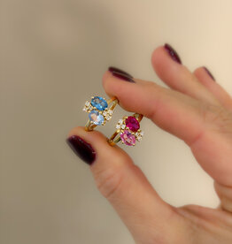 Atelier Maison The Bouquet ring - kleurstenen | vanaf