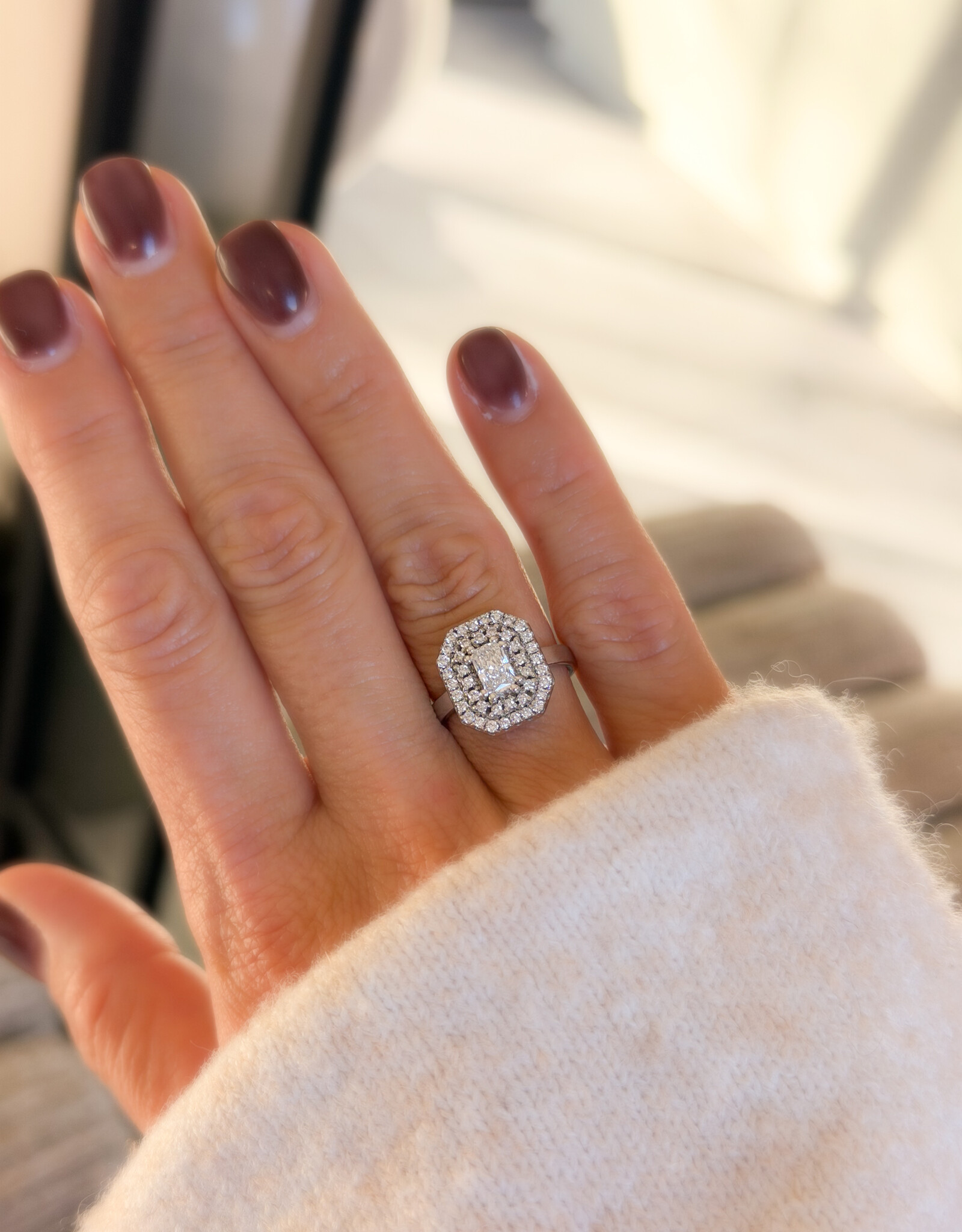 Atelier Maison The Very Good Mood ring | 18K rhodium wit goud