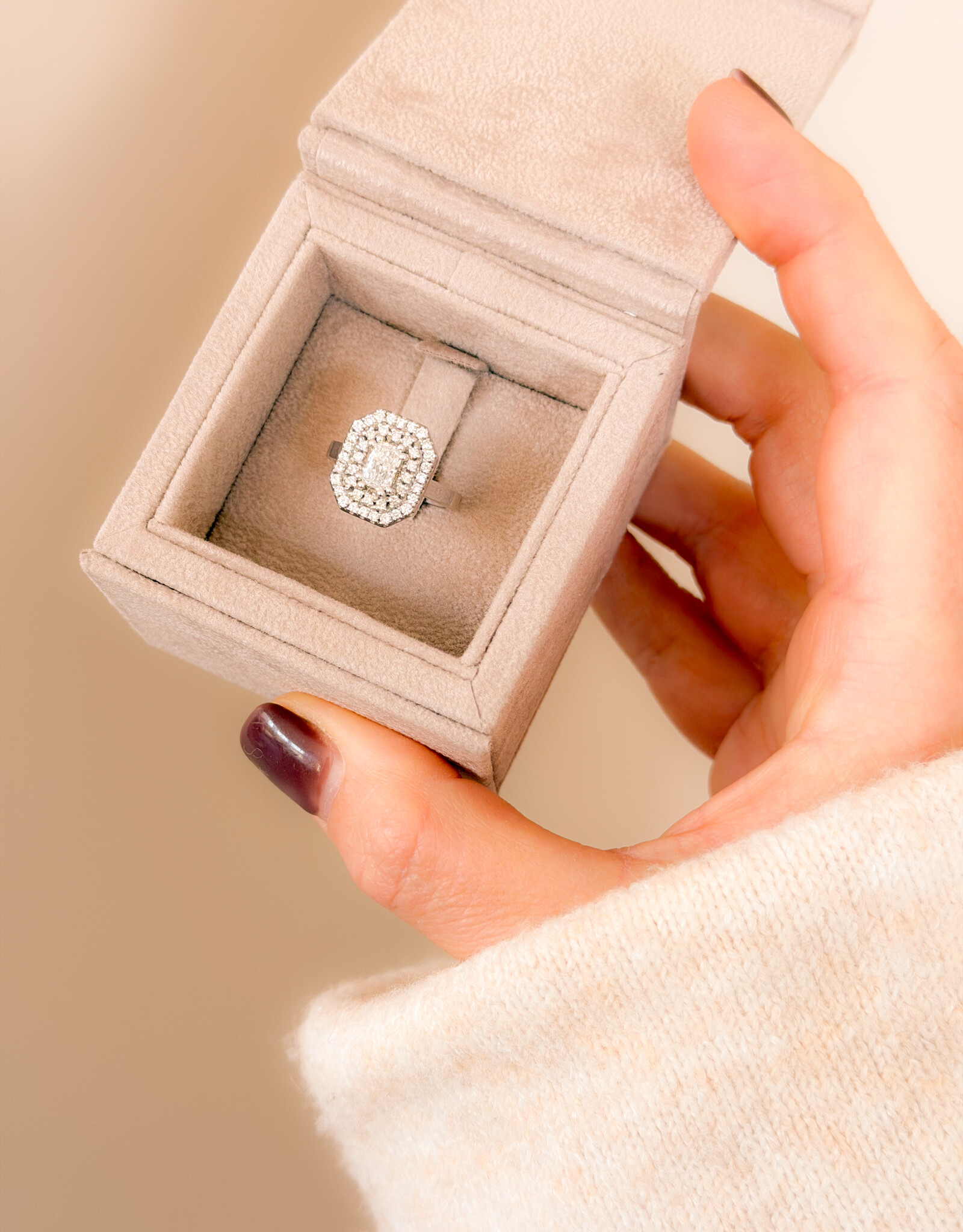 Atelier Maison The Very Good Mood ring | 18K rhodium wit goud