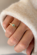 Atelier Maison mt 54 | 18K geel goud | groene LGD