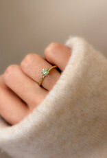 Atelier Maison mt 54 | 18K geel goud | groene LGD