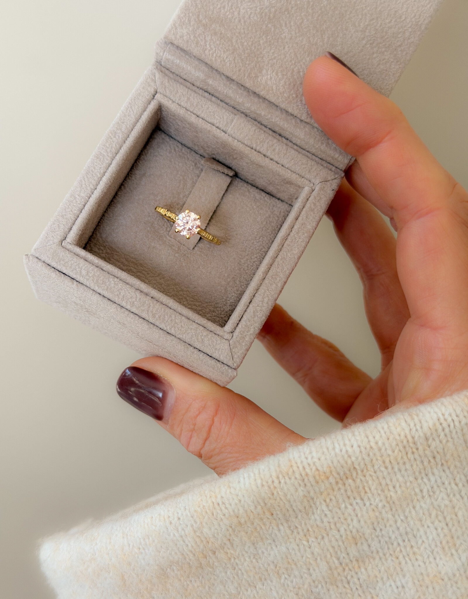 Atelier Maison mt 49 | 18K geel goud | roze LGD