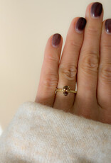 Atelier Maison Selflove ring | 18K geel goud | gehamerde ringband