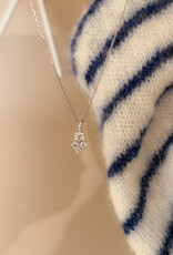 Atelier Maison Bloom halsketting | 18K rhodium wit goud