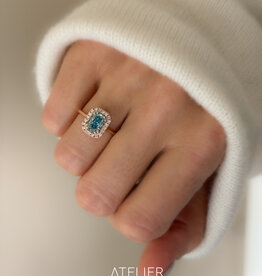 Atelier Maison Good Mood  ring met blauwe diamant | vanaf