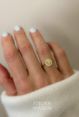 Atelier Maison Sum of Love ring met gele diamant
