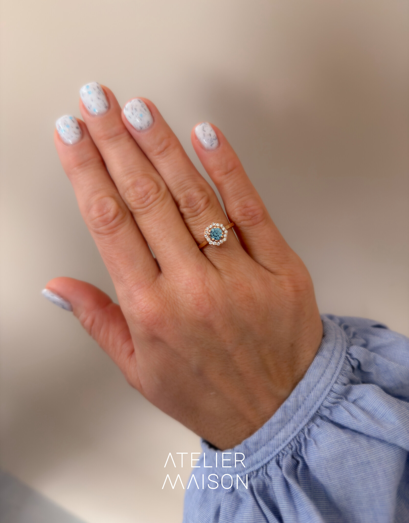 Atelier Maison The Glow ring met kleurdiamant | vanaf