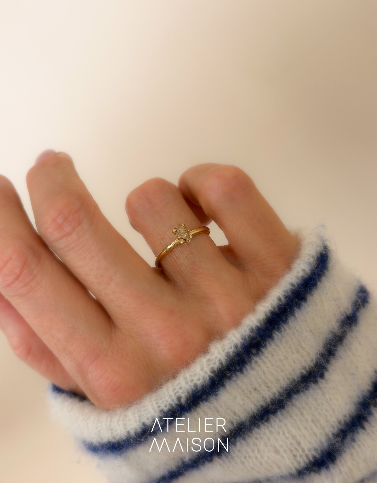 Atelier Maison met labgrown kleurdiamant