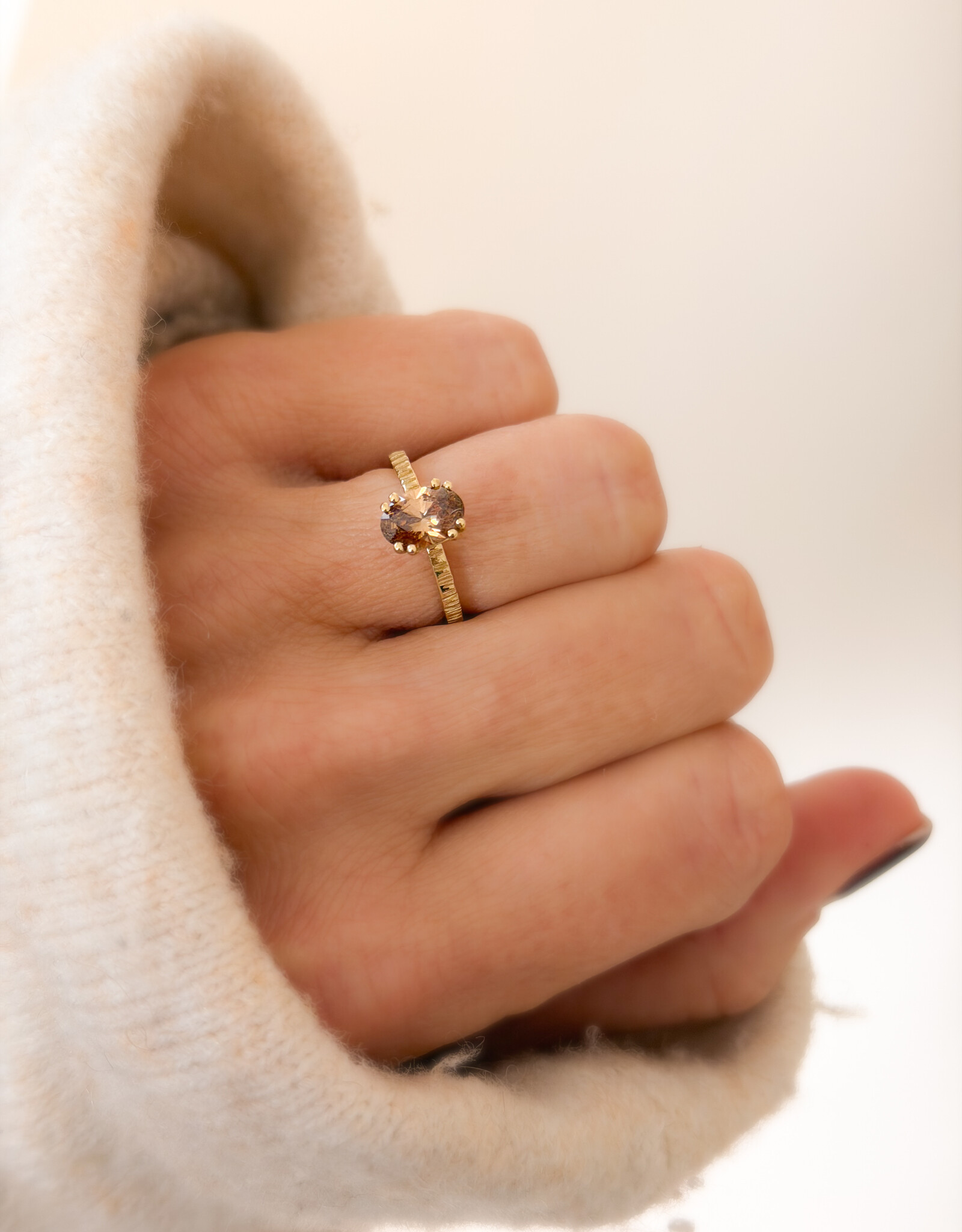 Atelier Maison Selflove ring met kleurdiamant