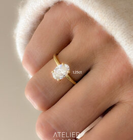 Atelier Maison Perfectly Splendid ring | grote diamant | vanaf