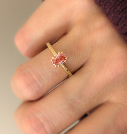 Atelier Maison Selflove ring met roze diamant | vanaf
