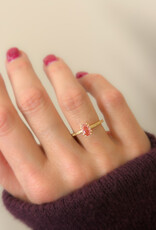 Atelier Maison Selflove ring met roze diamant